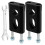 Hemoton Handlebar Mount Risers Metal 1 Pair 6