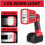 LED Flashlight for Milwaukee M18 18V Battery 1250LM 110 2