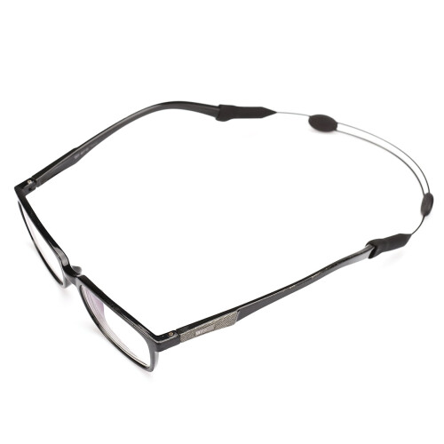 Black Eyeglass Cord Adjustable Sports Strap 1 Pack 1