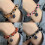 Pulseira turca Hamsa com olho grego, pulseira elástica com contas. 5