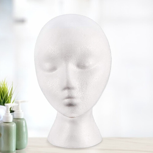 Mannequin Head Foam Wig Holder PE Foam Sturdy 2
