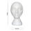 Wig Display Stand White Foam Mannequin Head 1 Pack 2