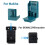 2-in-1 Battery Storage Rack for Makita 18V, Dewalt, 5