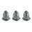 50 pcs of Silver Earrings Fasteners shaped . 4