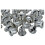 50 pcs of Silver Earrings Fasteners shaped . 2