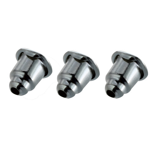 50 pcs of Silver Earrings Fasteners shaped . 2