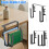 Metal Clamp- Desk Side Storage Rack Double Layer No Drilling Organizer Double Layer 4