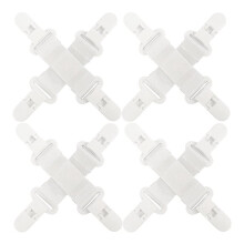 4Pcs Bed Sheet Detangler Reduces Laundry Tangles,Keep Bed Sheets/Duvet Covers/Blankets From Tangling,Twisting