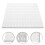 Wall Pegboard Panels Plastic White Modern 1 Pack 6