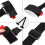 4 Pack Ski Carrier Straps Adjustable Shoulder with Cushioned Fastener Tape Strap Loop 4