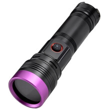 365nm UV Flashlight Rechargeable Black Light Flashlight Powerful Ultraviolet Blacklight UV Lamp for Pet Urine Scorpion