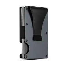 Minimalist Wallet Slim RFID Wallet, Scratch Resistant, Card Holder & Money Clip, Easily Removable Money