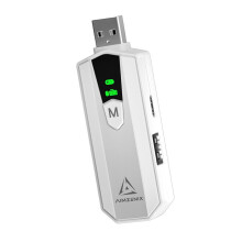 AIMZENIX Adapter Klawiatury i Myszy AX200PRO, Konwerter O Wysokiej Wydajności, Kompatybilny z Popularnymi Grami FPS na PC i Platformach NS