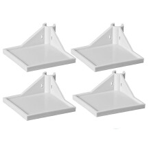 4 PCS Grow Tent Corner Shelf,16 mm Grow Tent Accessories,Grow Tent Shelves for Place the Hygrometer Camera White