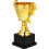 Plastic Trophy for Kids Racing Parties 3.1 Inch Width 3