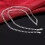925 Silver Figaro Necklace 4MM 16-30 Inch 3