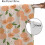 Peach Curtains Vintage Boho Fruit Leaves Pattern Thermal 6