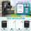Key Lock Box, Waterproof Wall Mount Lock Box for Keys with Code, 4 Digit Combination Lockbox for Home Office Garage A 4