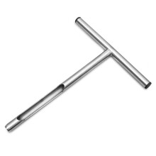 Sonda de Muestreo de Suelo Portátil de Acero Inoxidable de 12 Pulgadas para Inspección Rápida, Ideal para Césped, Jardín y Granja.