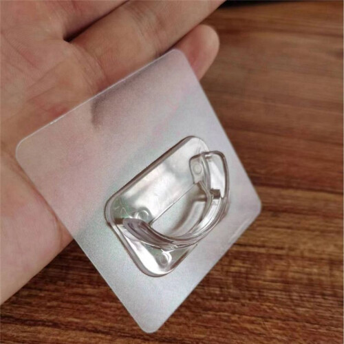 Nail-Free Pole Bracket Shower Holders Retainers Mounts Durable Racks Home Transparent 1