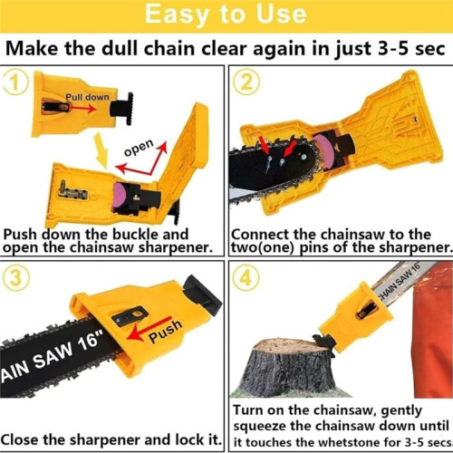 Chainsaw Sharpener,Portable Chainsaw Sharpener Kit,Universal Chainsaw Sharpener,Chain Saw Sharpener Tool 2