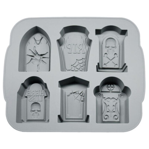 Silicone Ice  Trays Halloween RIP Gravestone Mold for Ice, Candy, Cake, Soap