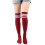 Knee High Socks Polyester Stripes 3 Pairs 24in One Size 1