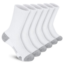 Athletic Crew Socks Cushion Performance Breathable 6 Pairs