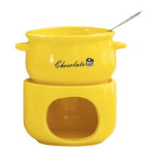 Chocolate Melting Cup with Forks Ceramic 1 Piece