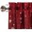 Burgundy Red Snowflake Kitchen Valance 54x18 in 1 Panel 6