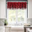 Burgundy Red Snowflake Kitchen Valance 54x18 in 1 Panel 4