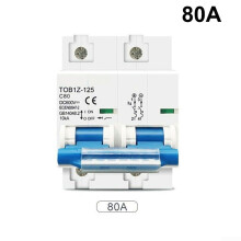 DC MCB for Solar PV 2P 80A 600V Circuit Breaker