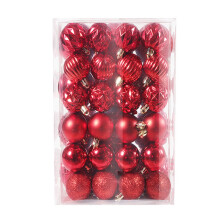 Silver Shatterproof Christmas Ornaments Set 48PCS