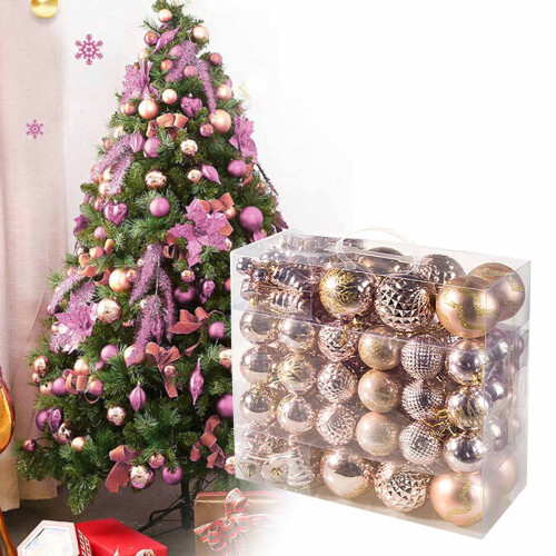 Christmas Balls Blue Silver Electroplated 24PCS