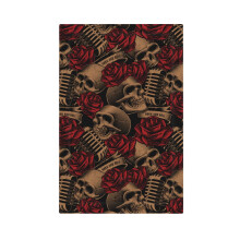 Skull Microphone Rose Rock Light Switch Cover 1-Gang Wall