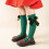 Toddler Slouch Knee-High Cotton Crew Socks 1