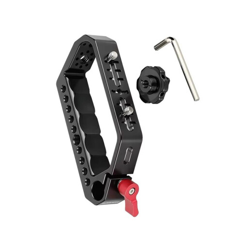 Top Handle Grip with Quick Release Cheese Mount and 15mm Rod Clamp for DSLR Camera Cage Rig Stabilizer B 1