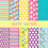 Easter Cotton Fat Quarters Rabbit Egg Print 10PCS 1