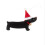 Black Dachshund Felt Christmas Ornament 1 Piece 1