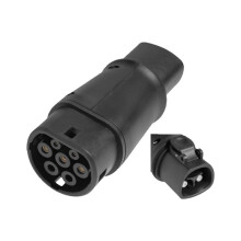 For to Type2 EV Adapter Electric Charging Connector 32A 24V EV Charger Connect Adapter Fast Charging Adapter Plug