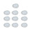Crystal Easter Eggs decorative kit 10 pcs 0.80.6 in 1