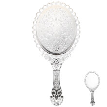 Handheld Mirror with Handle Portable Vintage Makeup Mirror
