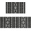 Black and White Boho Kitchen Rug Set 2 Pieces Non-Slip 1