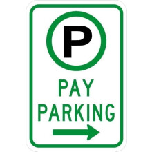 Metal Parking Permitted Sign 12x16 Inch