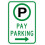 Metal Parking Permitted Sign 12x16 Inch 1