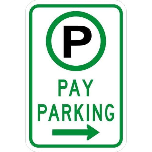 Metal Parking Permitted Sign 12x16 Inch