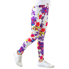 Girls Skinny Jeans Floral Print Stretch Pencil Pants