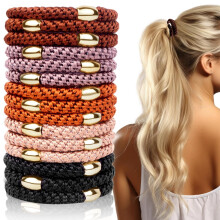 No-Damage Hair Ties Elastic Ponytail Holders 15PCS