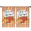 Pumpkin Pattern Tier Curtains 2 Pieces 42x63in 1