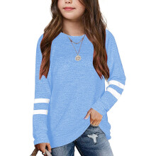 Girls Knotted Tunic Top Blue XXL